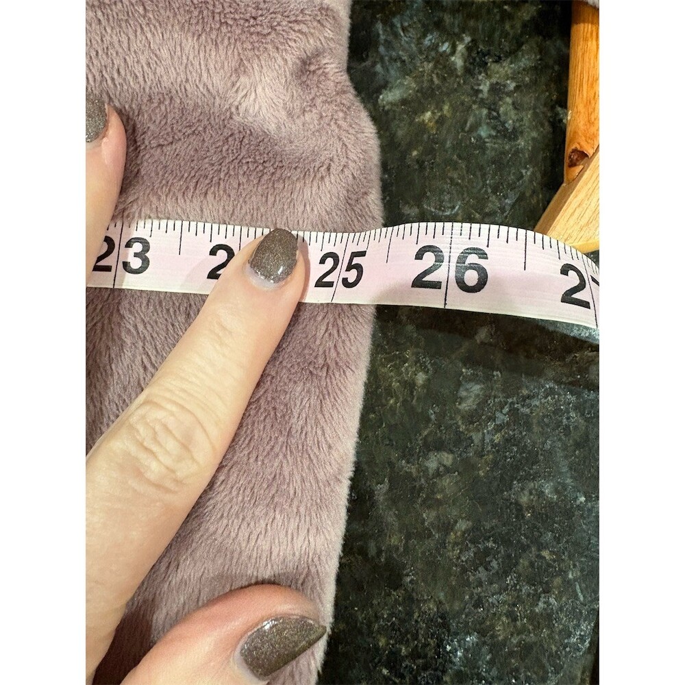 32 Degrees HEAT Sleep Lounger Dress Womens L/XL Mauve Hooded Plush Pocket - Picture 6 of 6